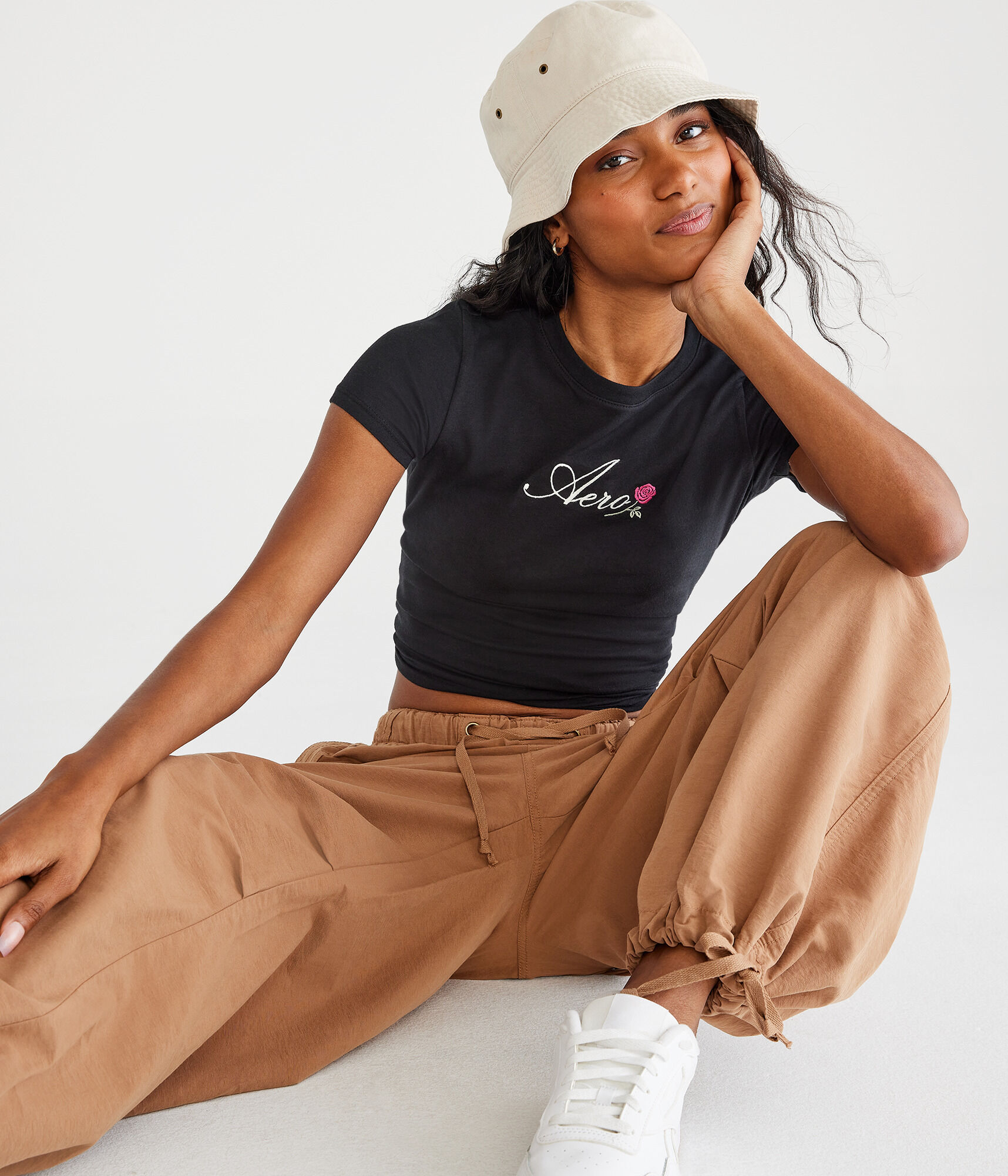 Aero Script Rose Graphic Tee