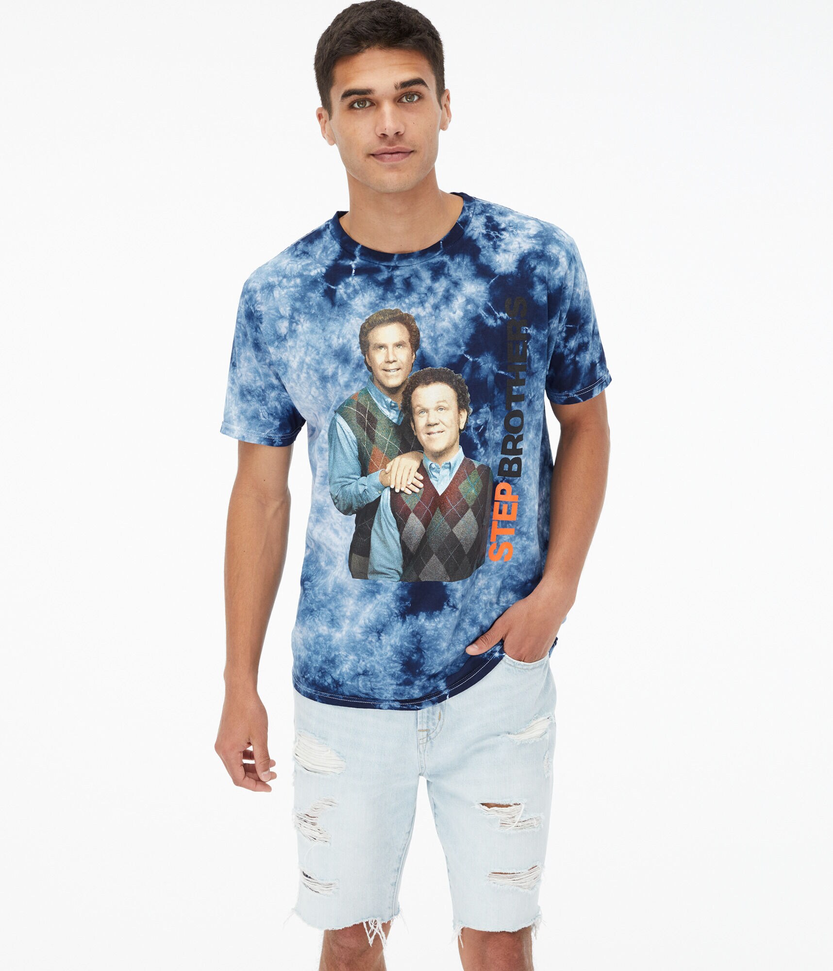 Step Brothers Tie-Dye Graphic Tee***