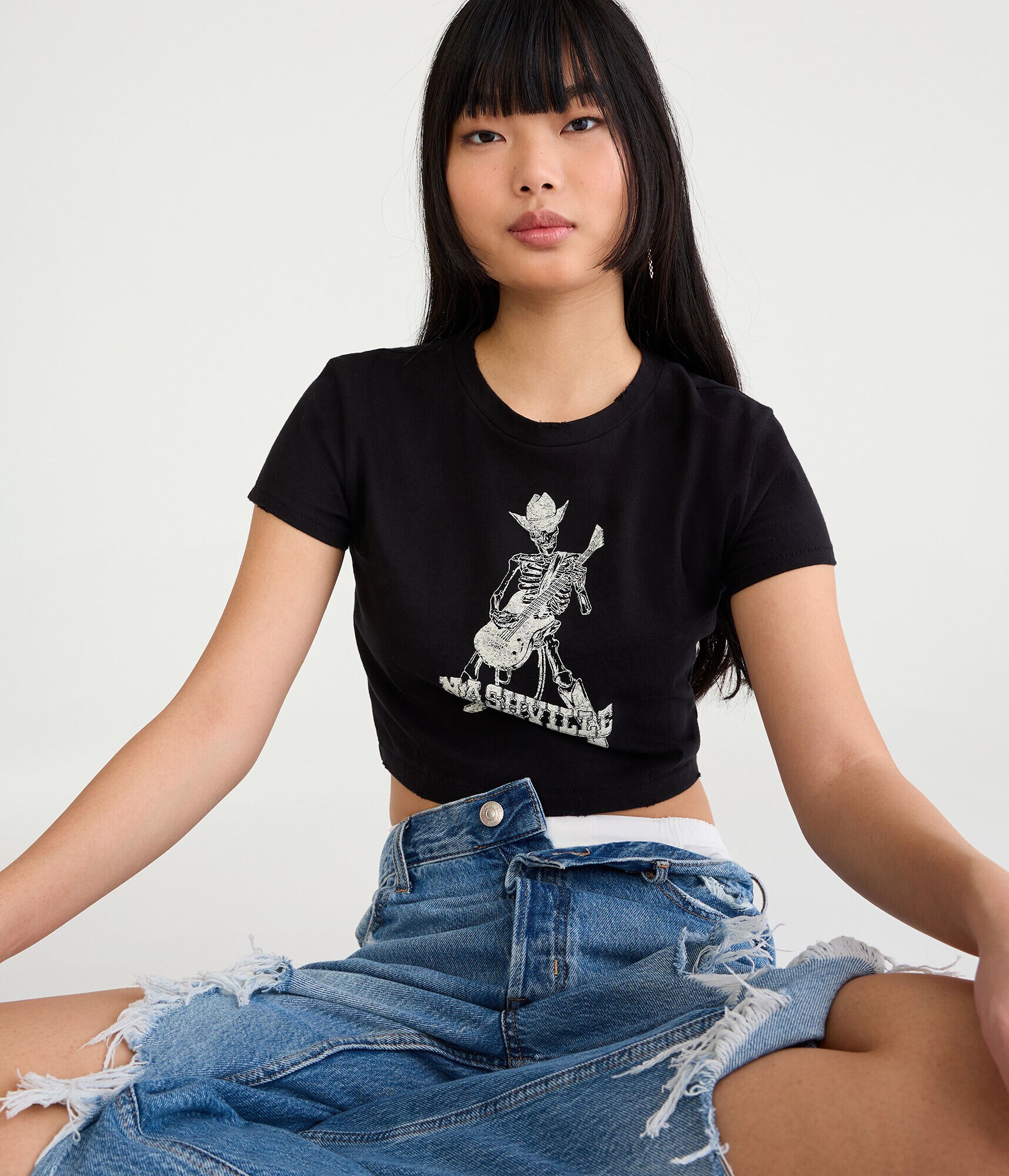 Nashville Skeleton Vintage Graphic Tee