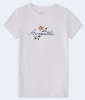 Aeropostale Floral Logo Graphic Tee