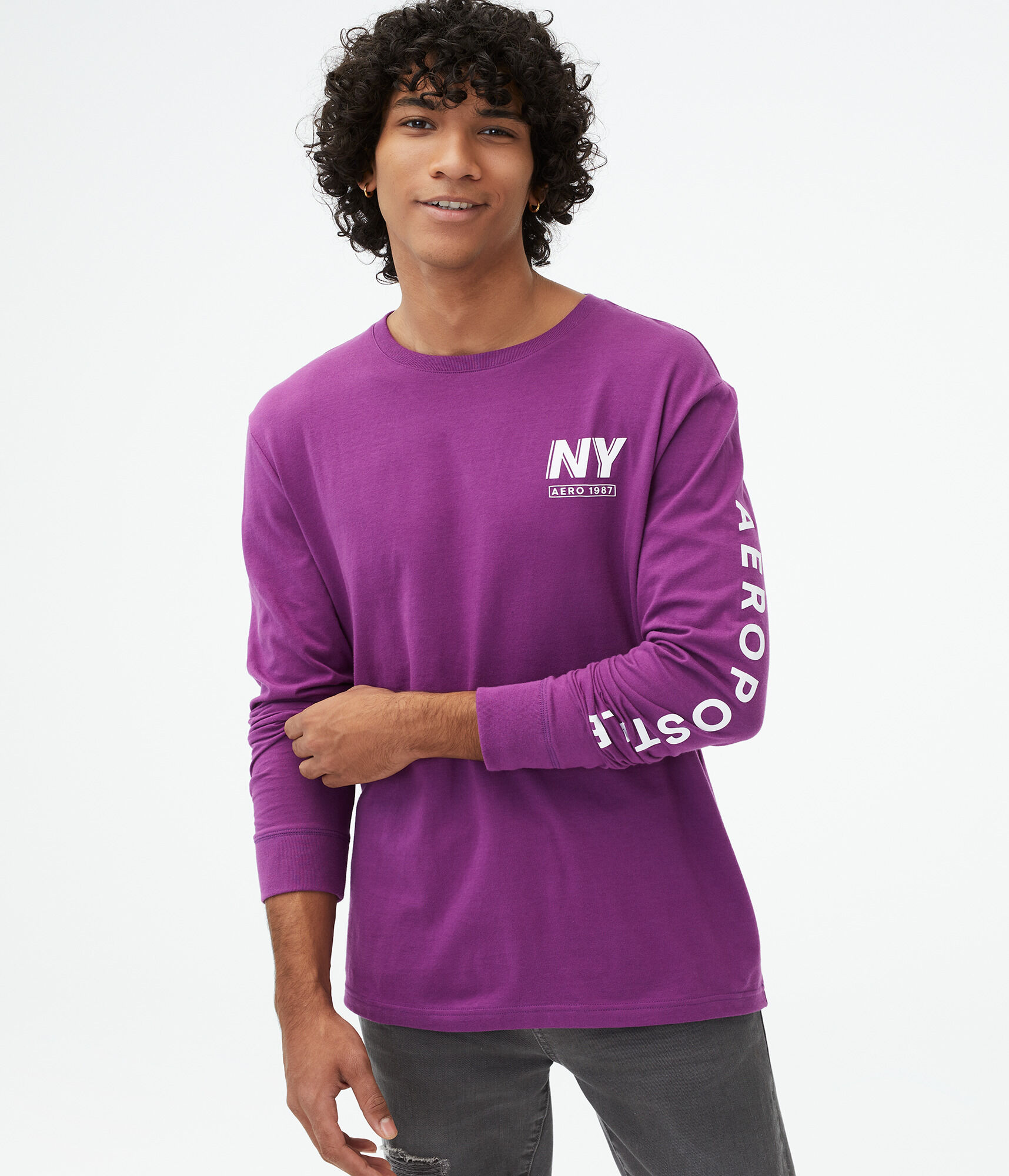 Long Sleeve Aero 87 NY Graphic Tee