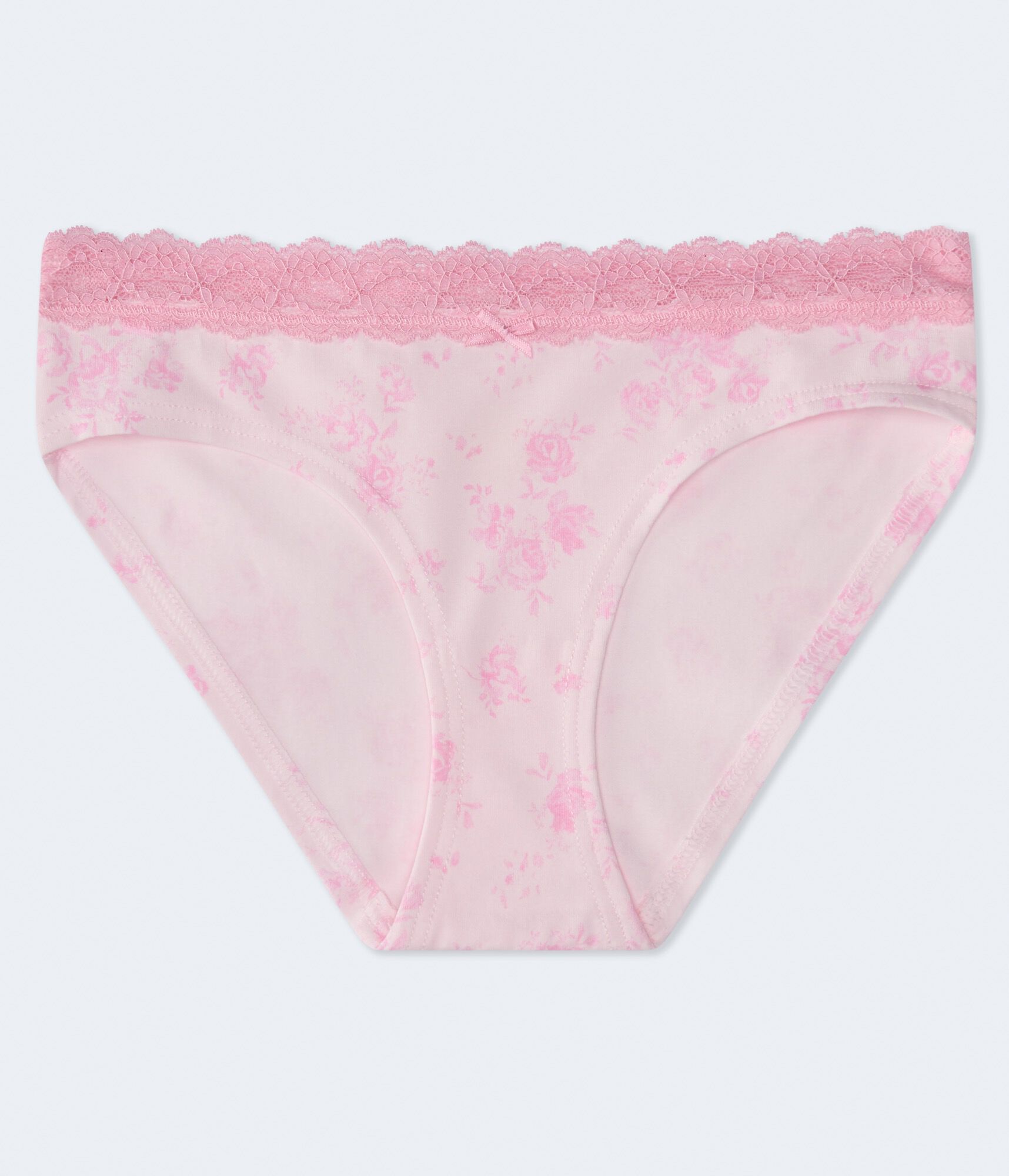 Floral Lace-Trim Hipster