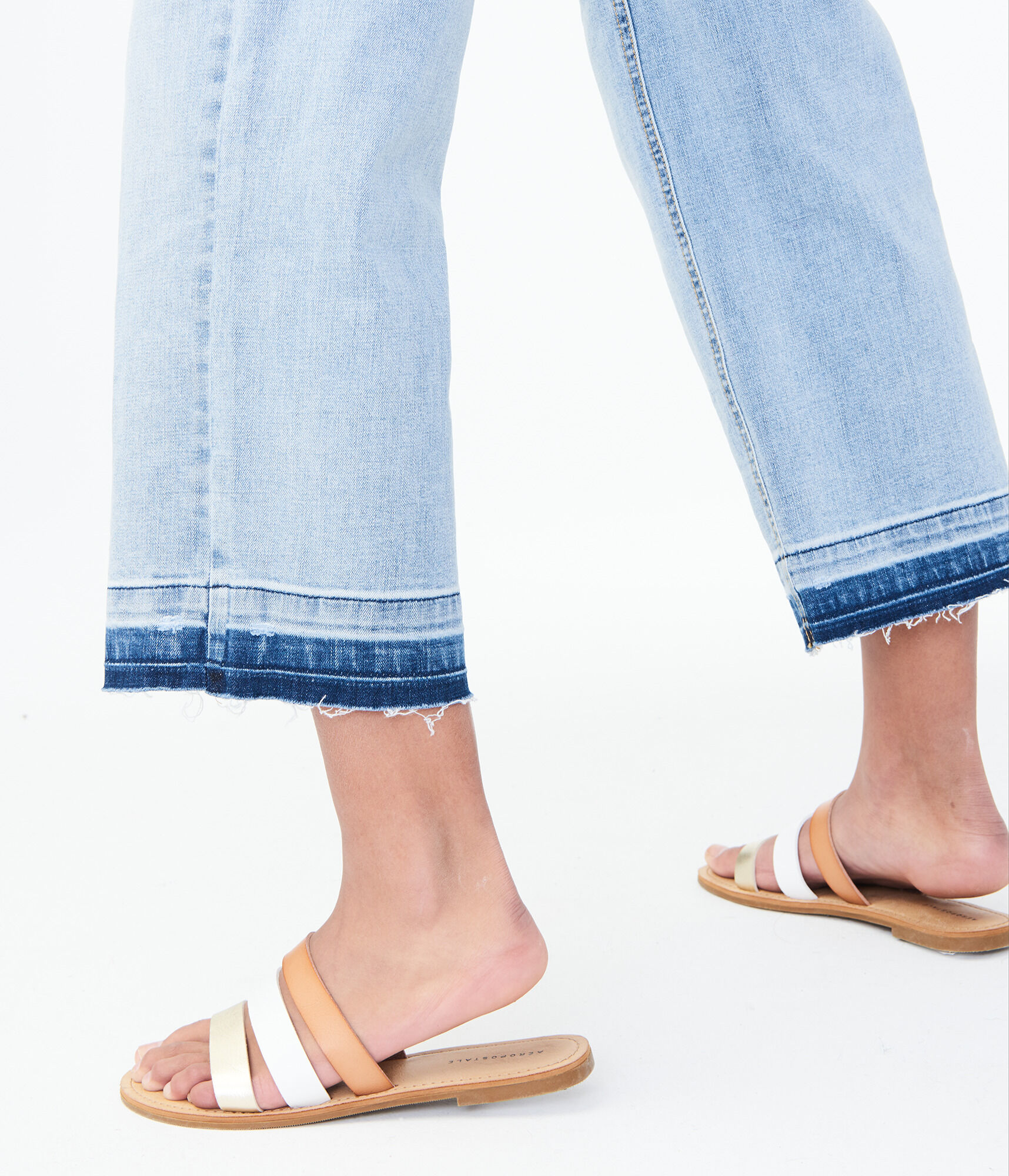 High-Waisted Wide-Leg Crop Jean