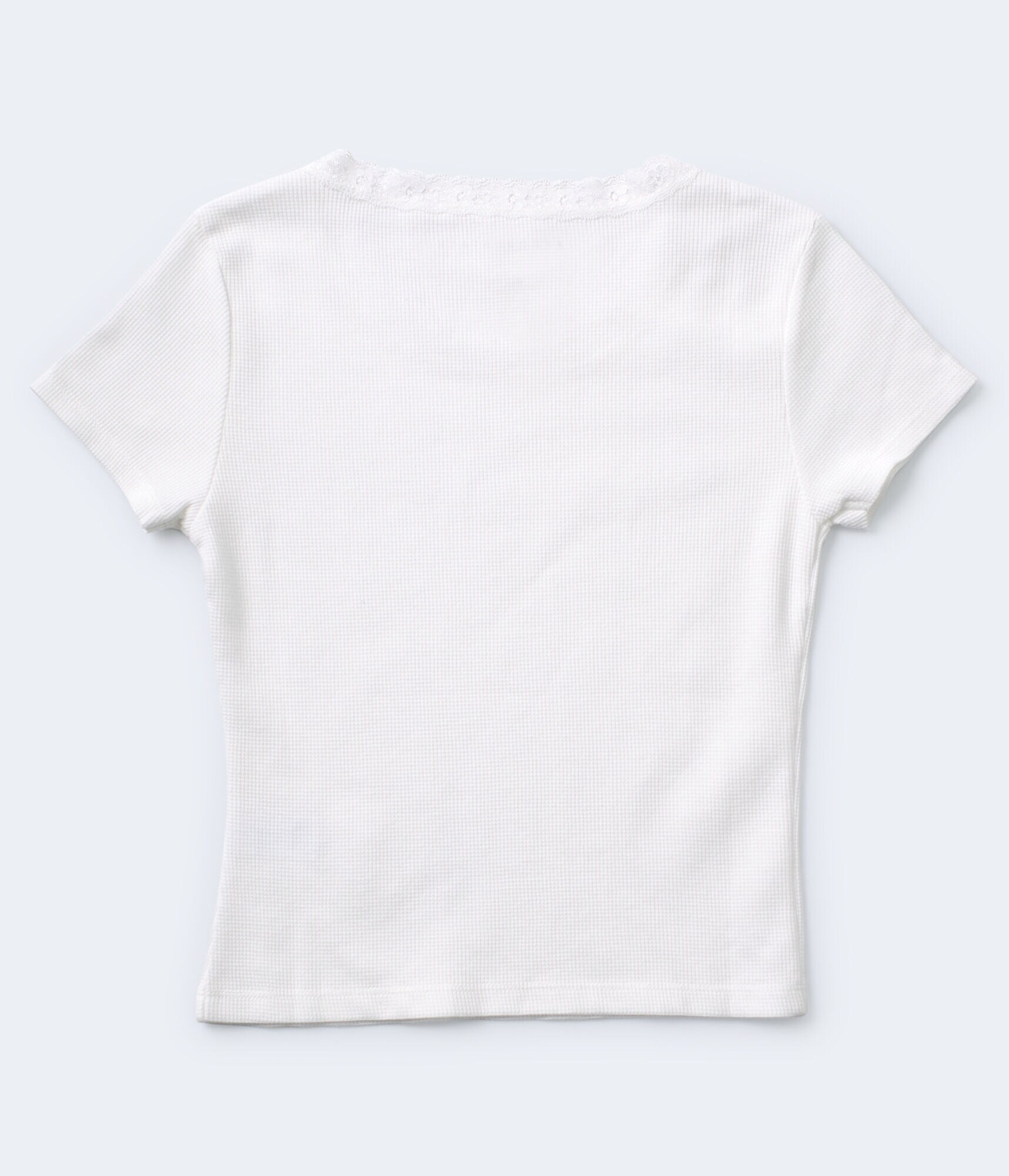 Waffle Knit Shrunken Tee