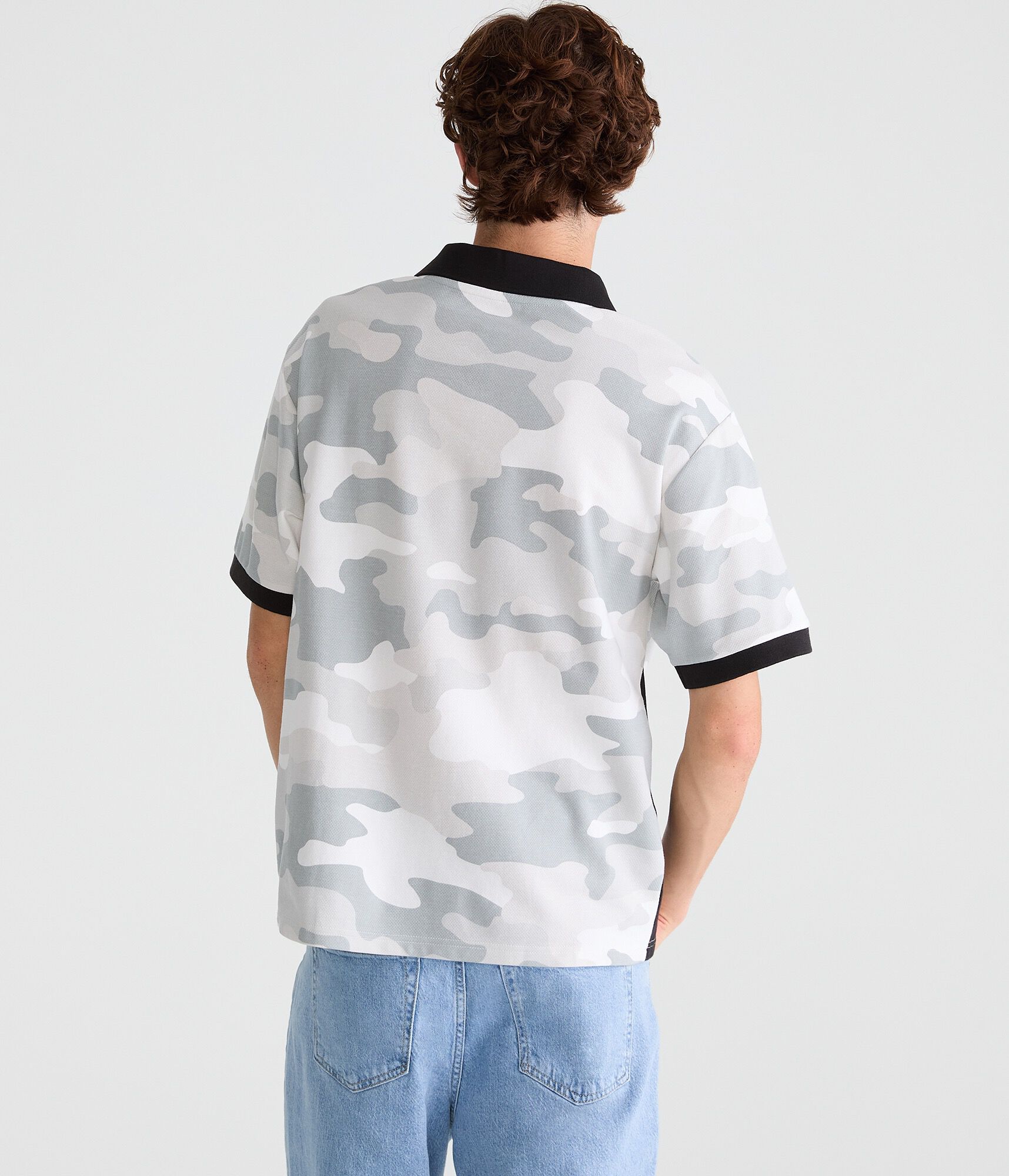 Real Madrid Camo V-Neck Soccer Jersey