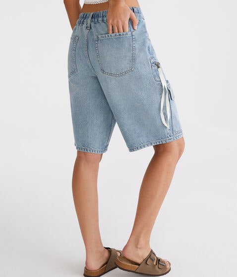 Denim Cargo Bermuda Shorts Denim Cargo Bermuda Shorts