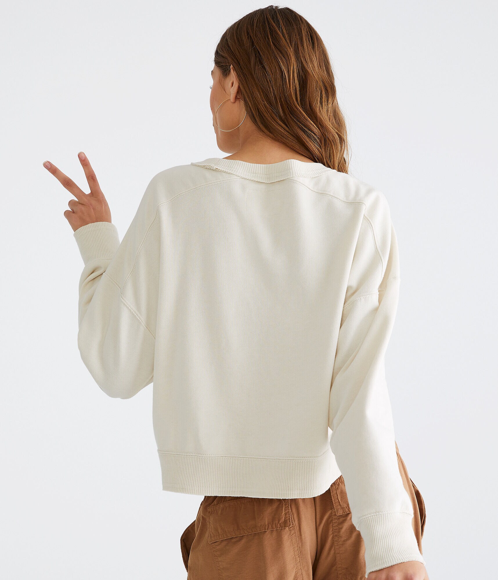 Solid Crew Sweatshirt