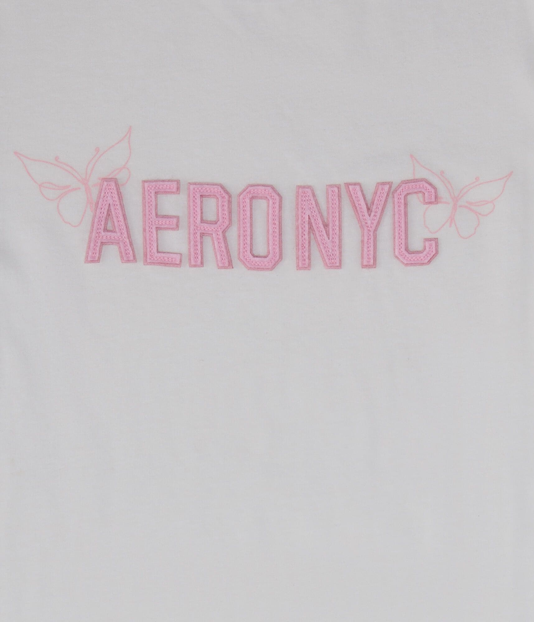 Aero NYC Butterfly Appliqué Graphic Tee