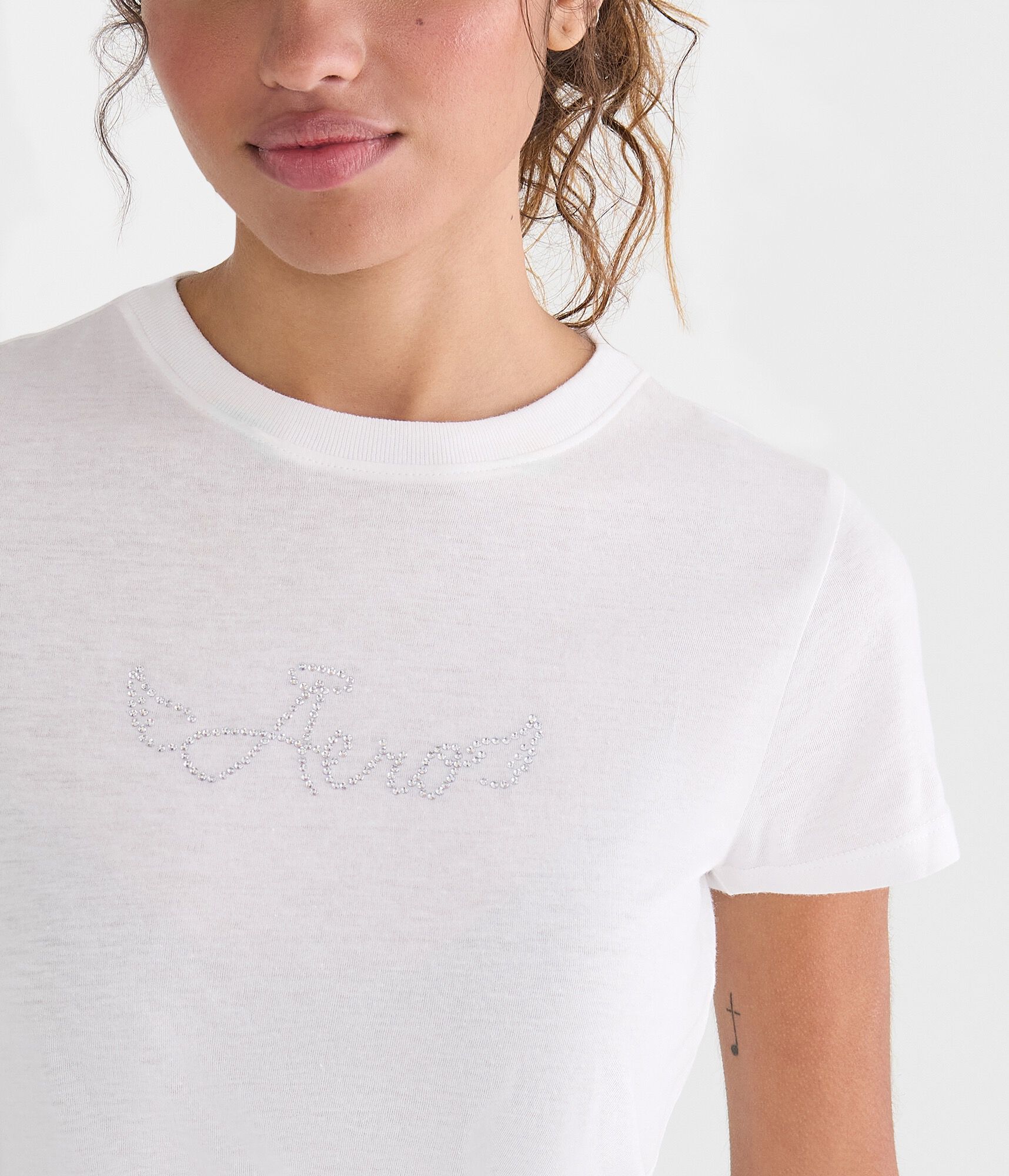 Aero Rhinestone Wings Graphic Tee