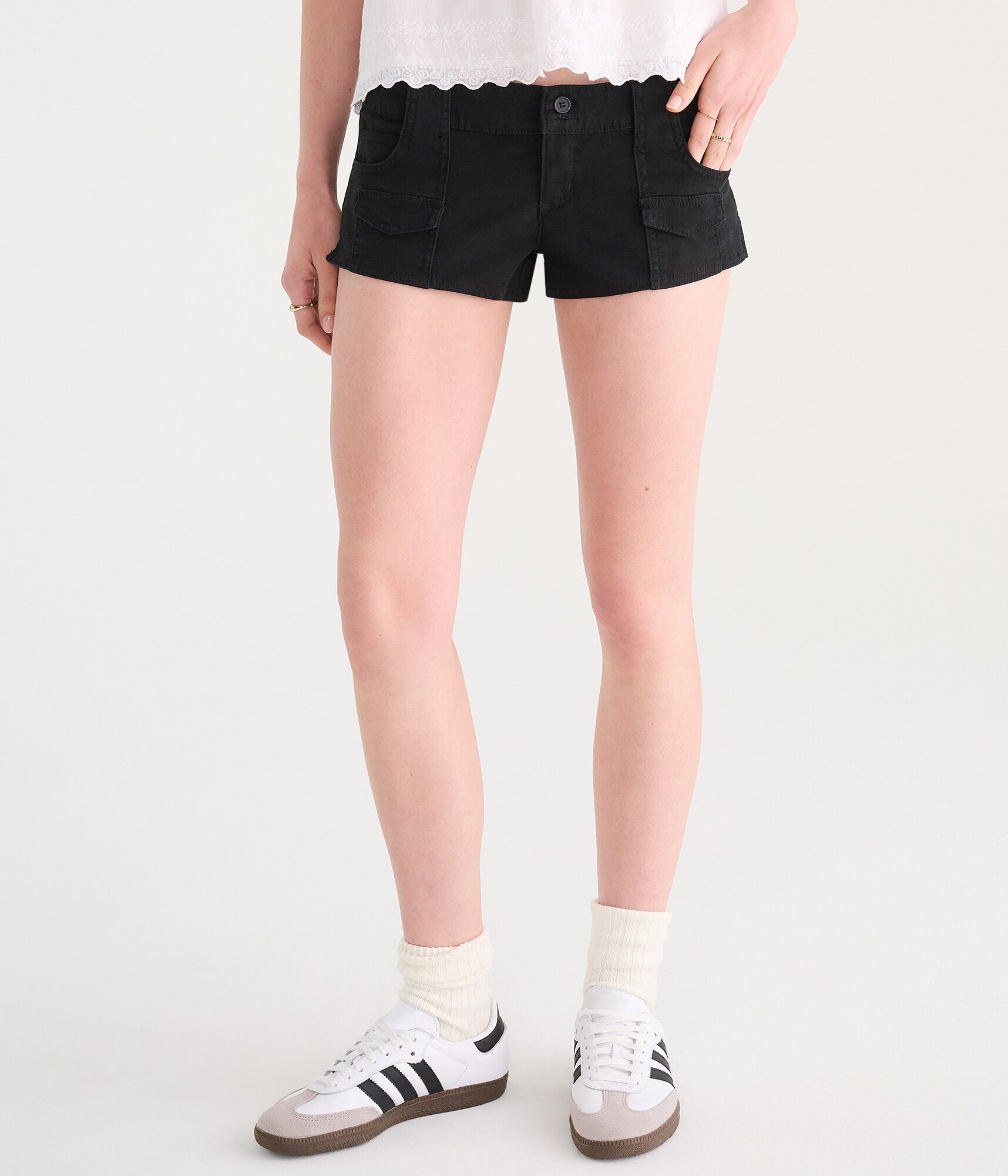 Low-Rise Utility Shorts