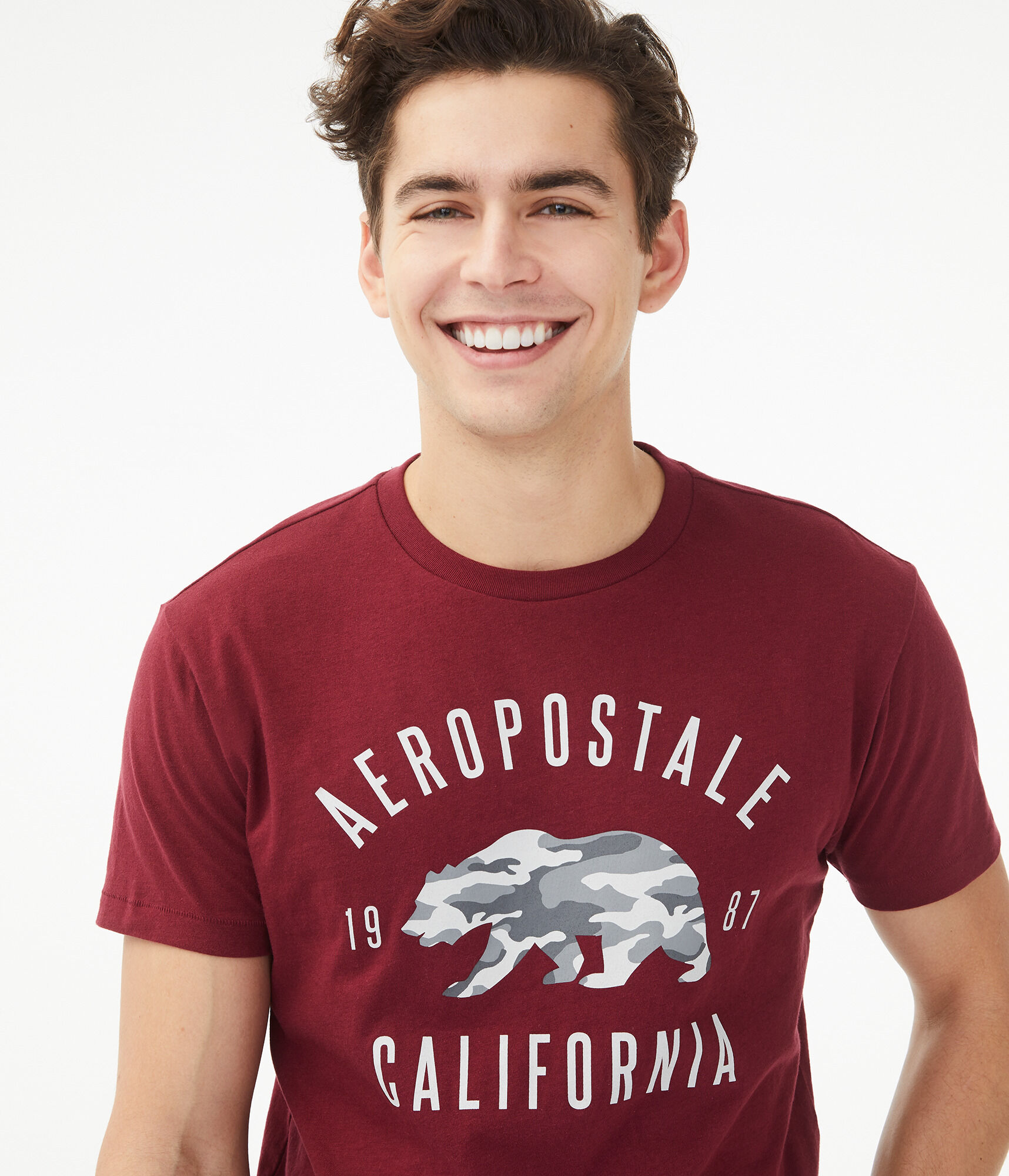 Aero Cali Camo Bear Graphic Tee