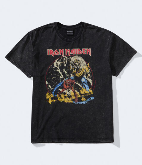 Iron Maiden Number Of The Beast Relaxed Graphic Tee Iron Maiden Number Of The Beast Relaxed Graphic Tee