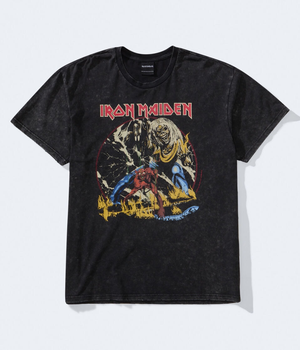 Iron Maiden Number Of The Beast Relaxed Graphic Tee