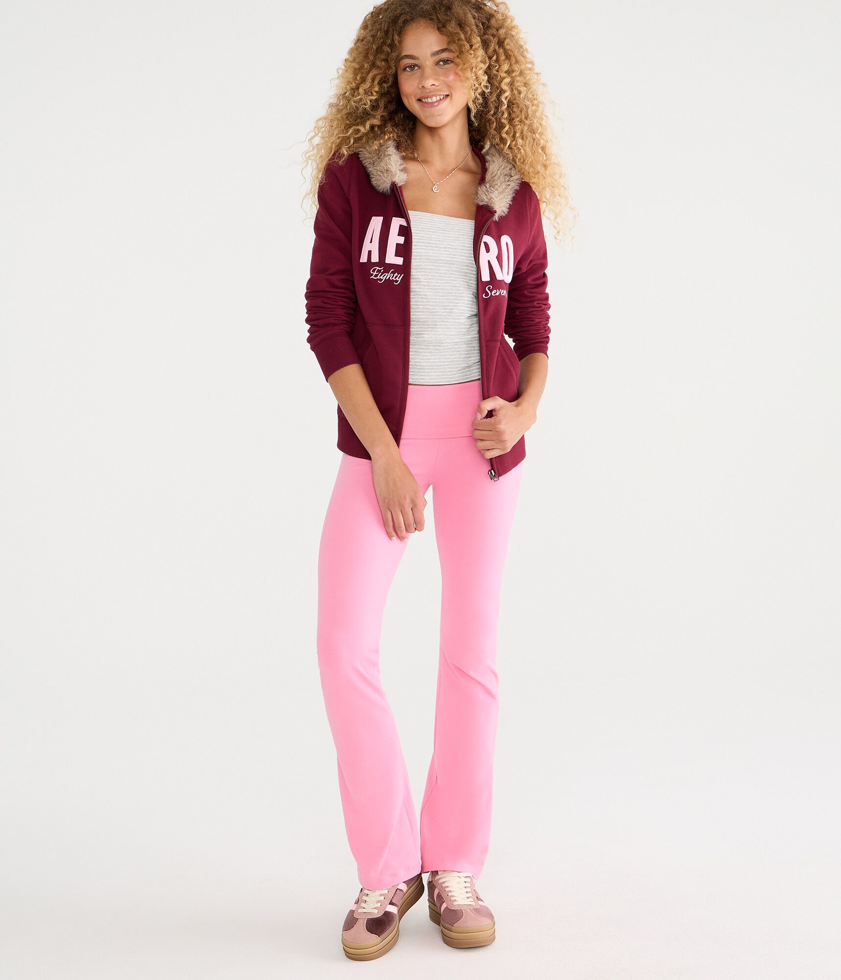 Aero Eighty Seven Faux Fur Full-Zip Hoodie