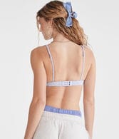 Floral Plunge Triangle Bra