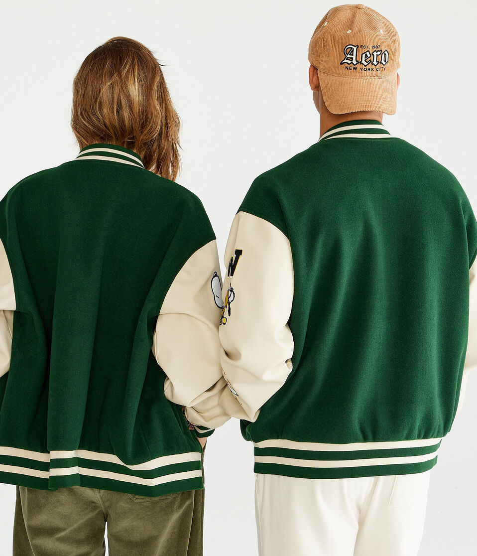 Peanuts® | Aéropostale Snoopy Varsity Bomber Jacket