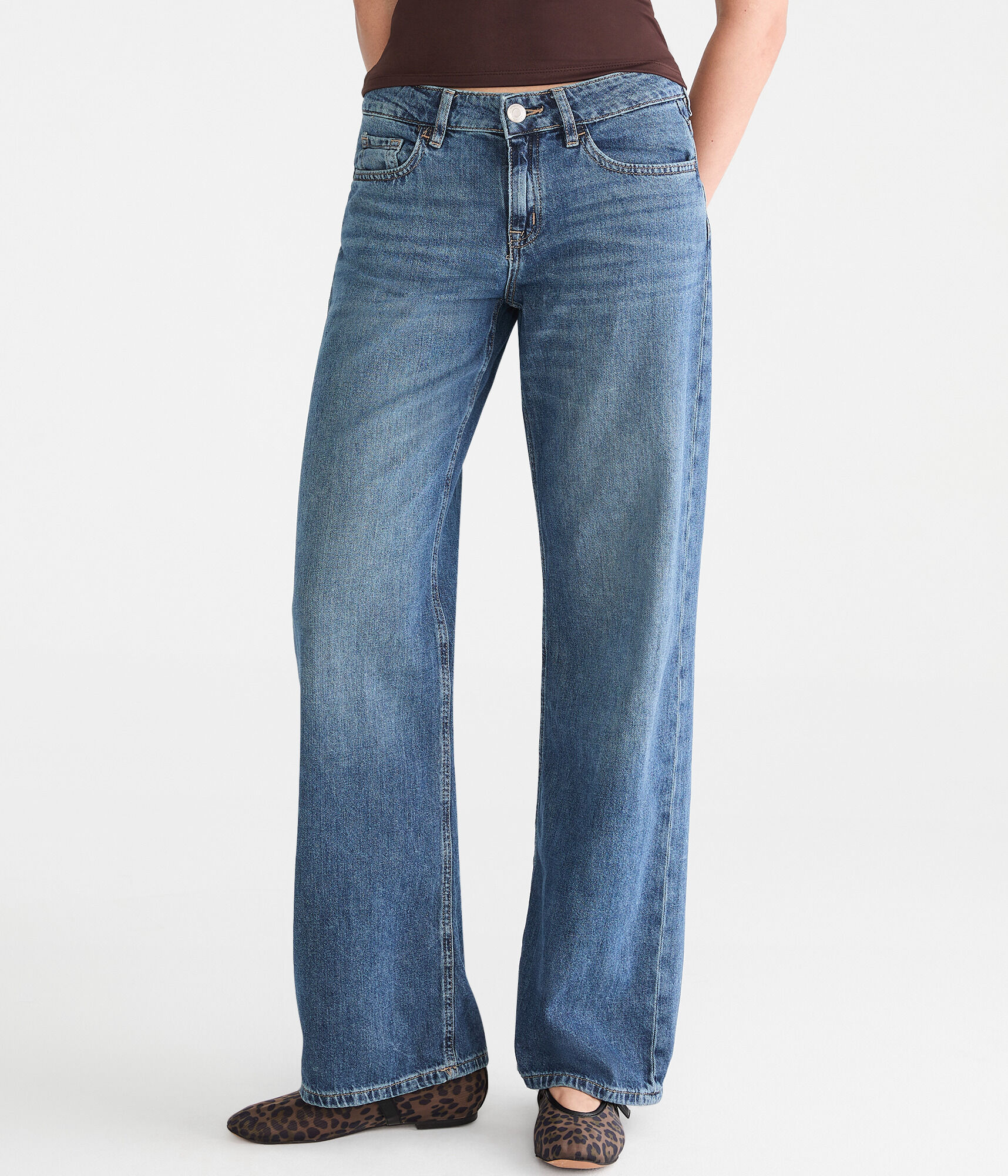 [LOW CLASSIC] /☆ 24SS WIDE-LEG JEANS / LIGHT BLUE Low-Rise Baggy Wide Leg Jean