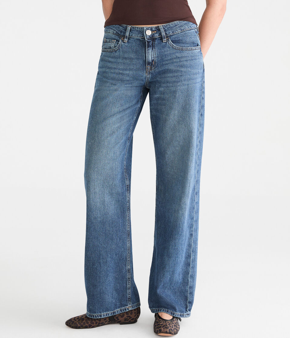 Low-Rise Baggy Wide Leg Jean