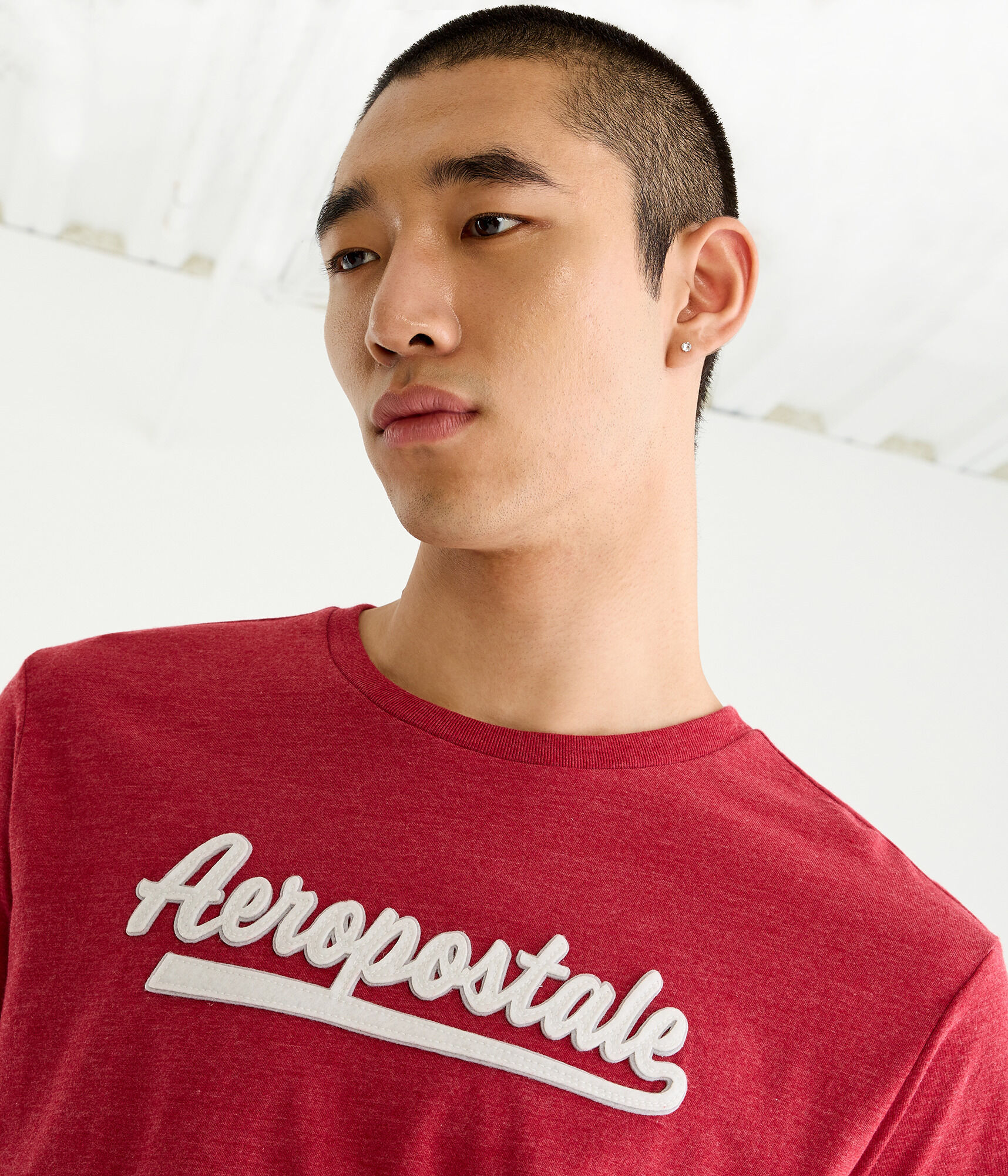 Aeropostale Script Logo Appliqu&eacute; Graphic Tee