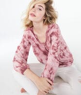 Long Sleeve Tie-Dye Top
