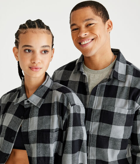 Long Sleeve Buffalo Check Softspun Flannel Shirt