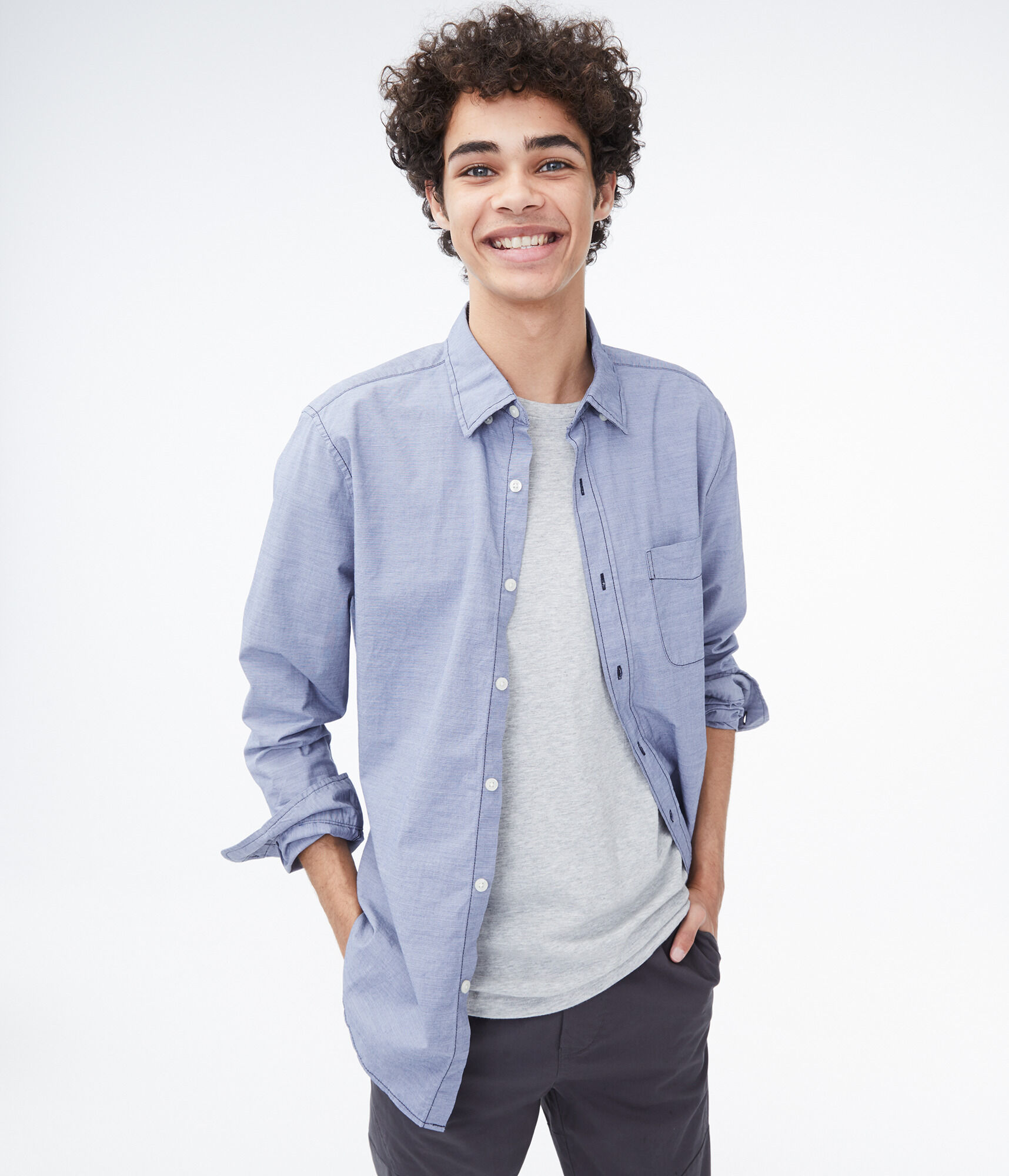 Long Sleeve Button-Down Shirt