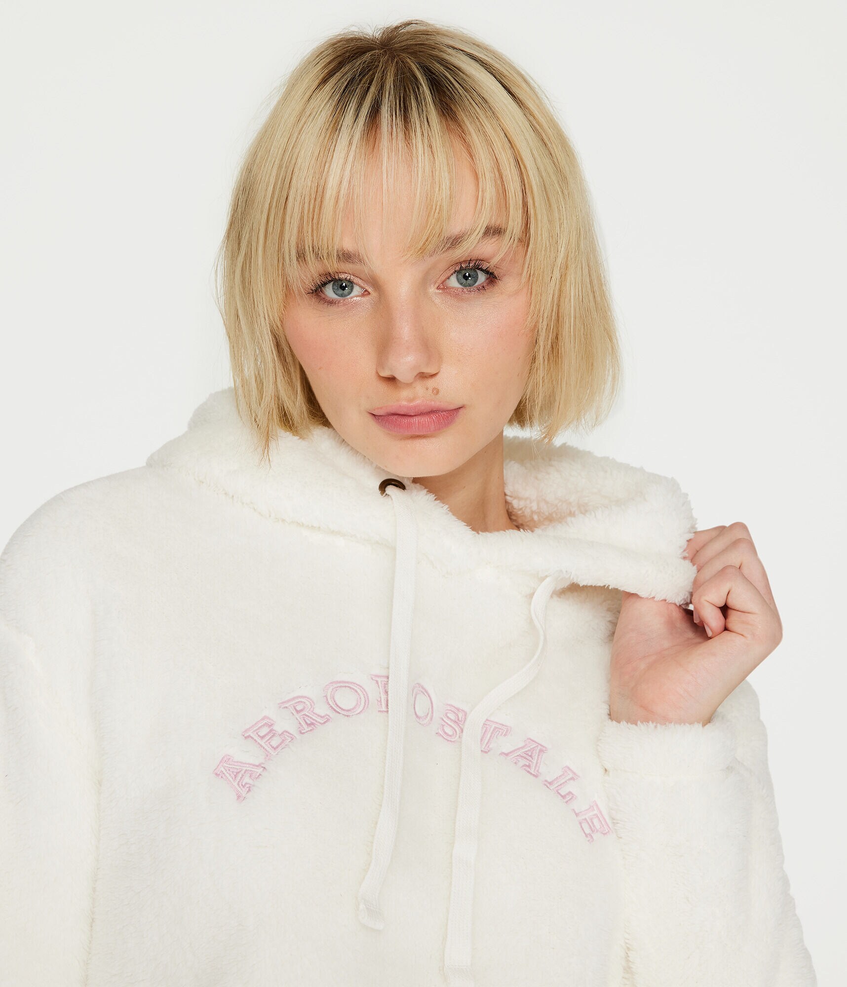 Aeropostale Sherpa Pullover Hoodie