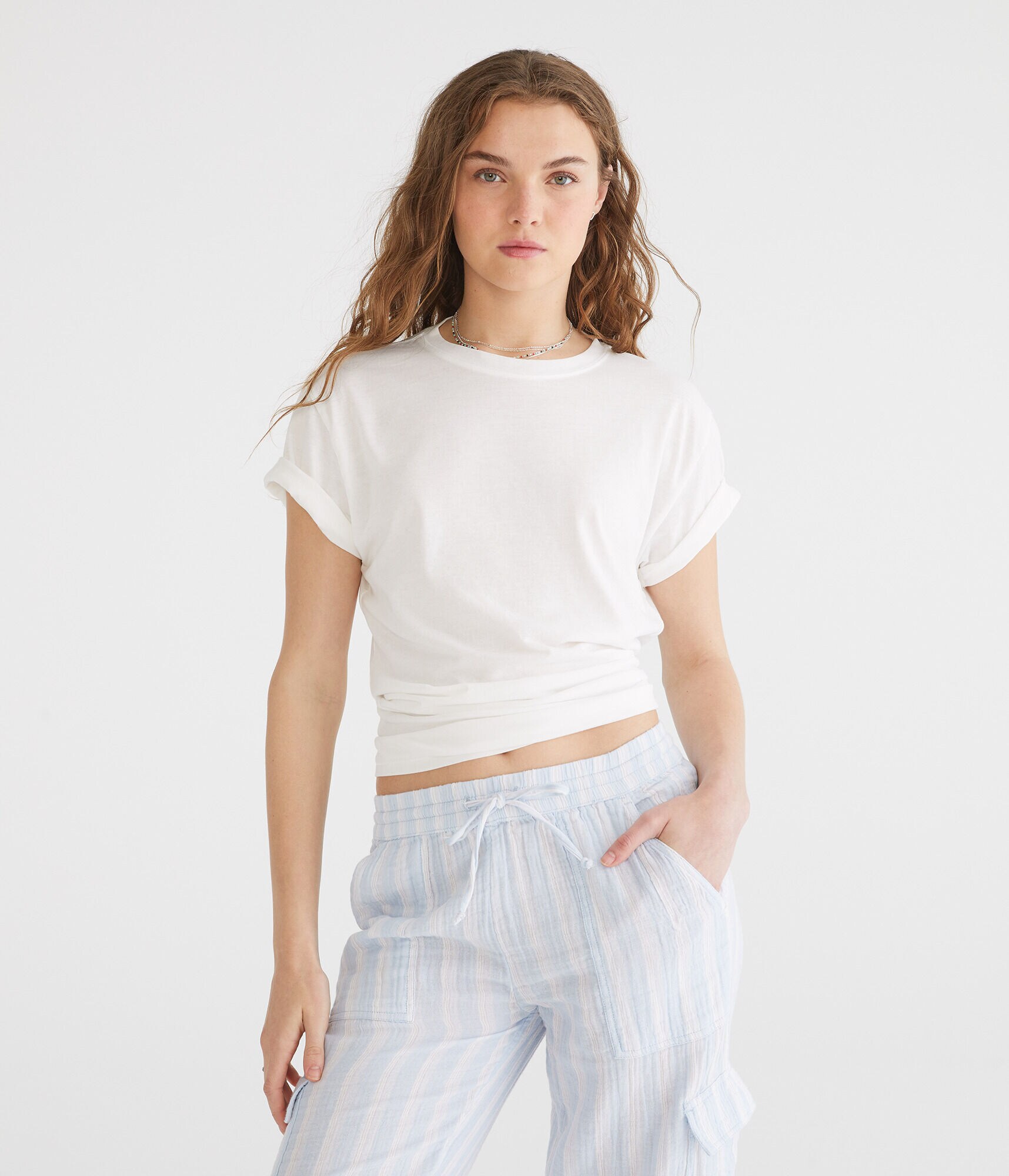 Washed Loose Fit Crew Tee