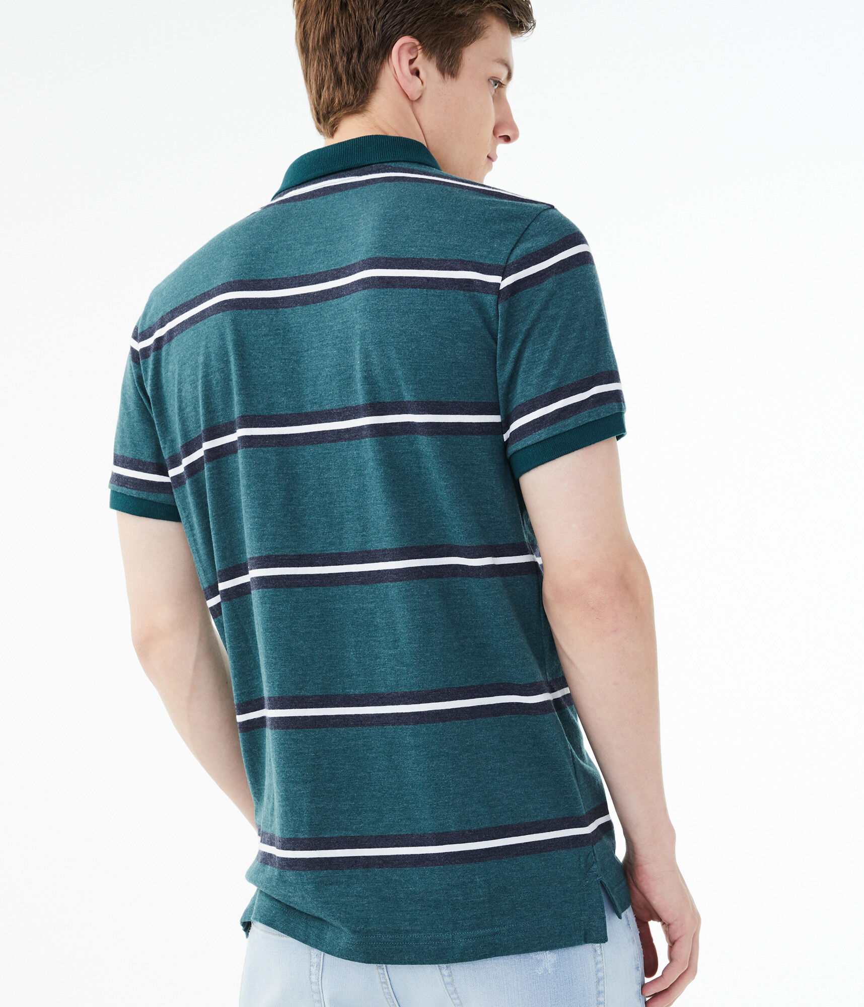 Bar Stripe Jersey Polo