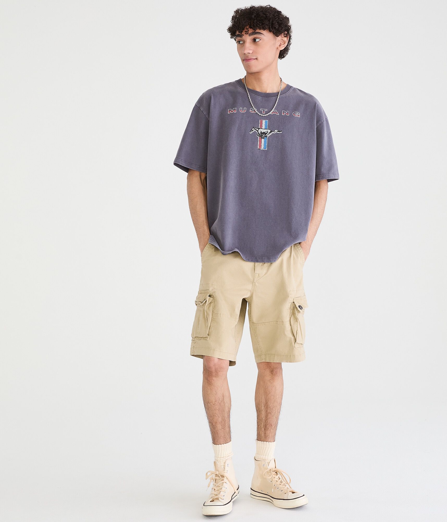 Stretch Twill Cargo Shorts 10"