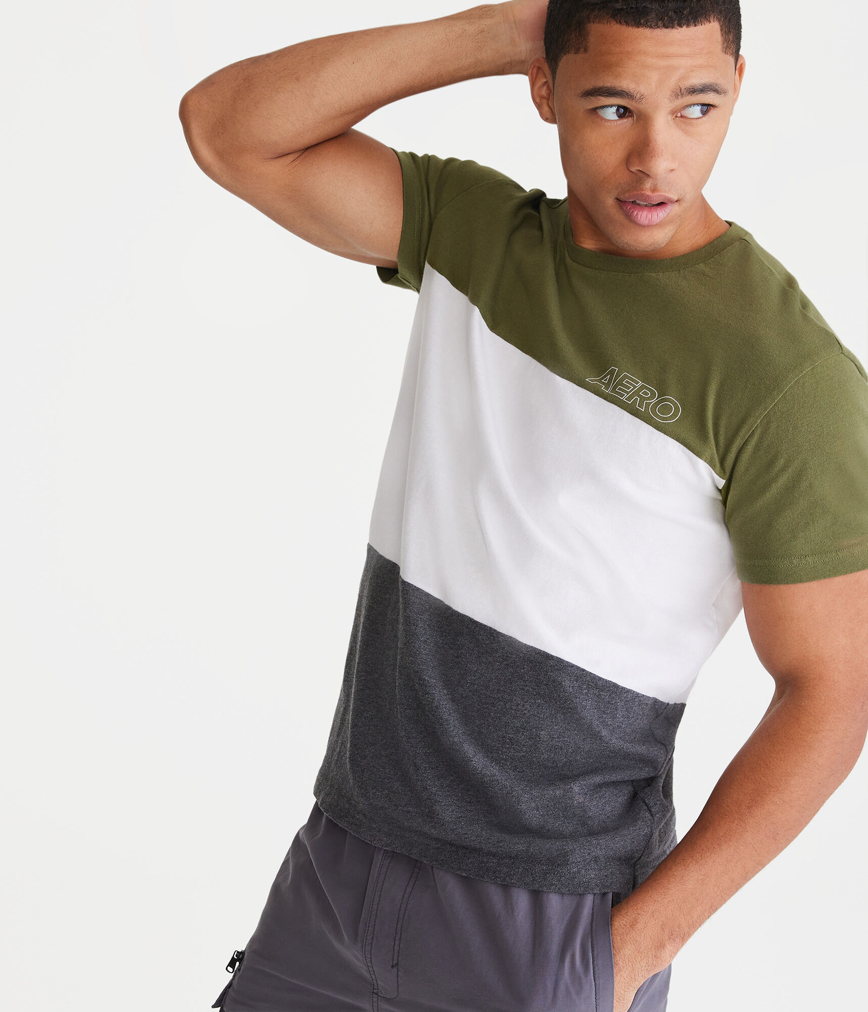 Aero Colorblocked Graphic Tee