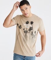 Aeropostale Gothic Palms Graphic Tee