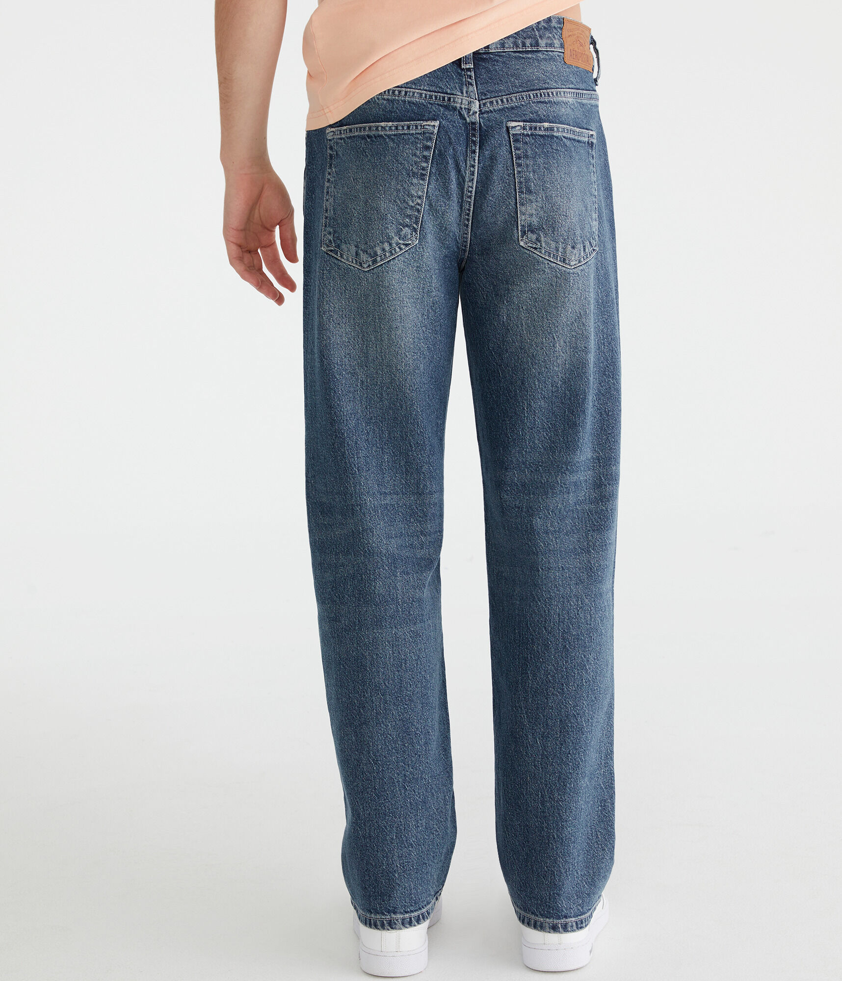 ◆SATUR◆ Tapered Relax Washed Denim Pants Light Blue SA241M Relaxed Jean
