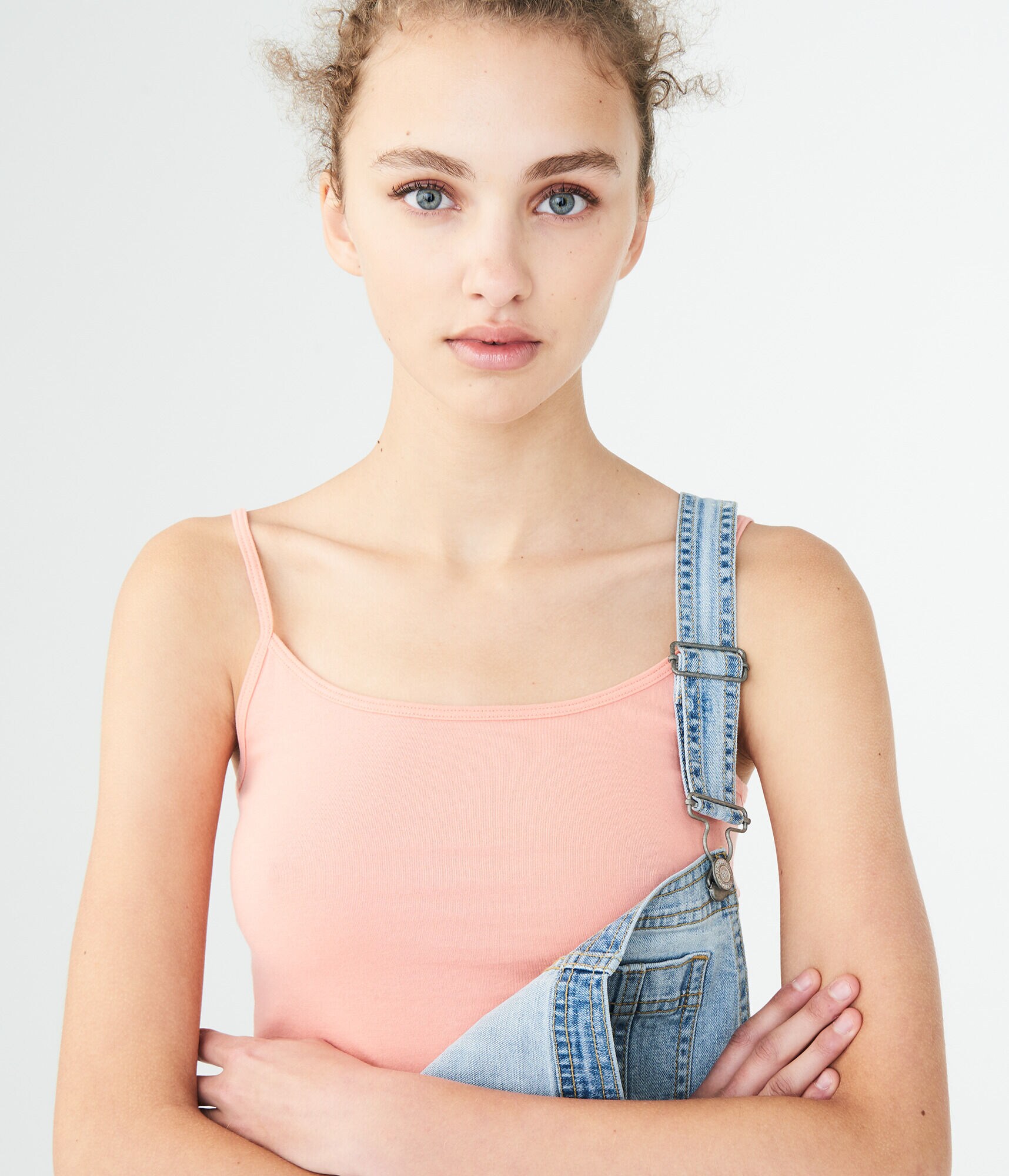 Light Wash Denim Shortall
