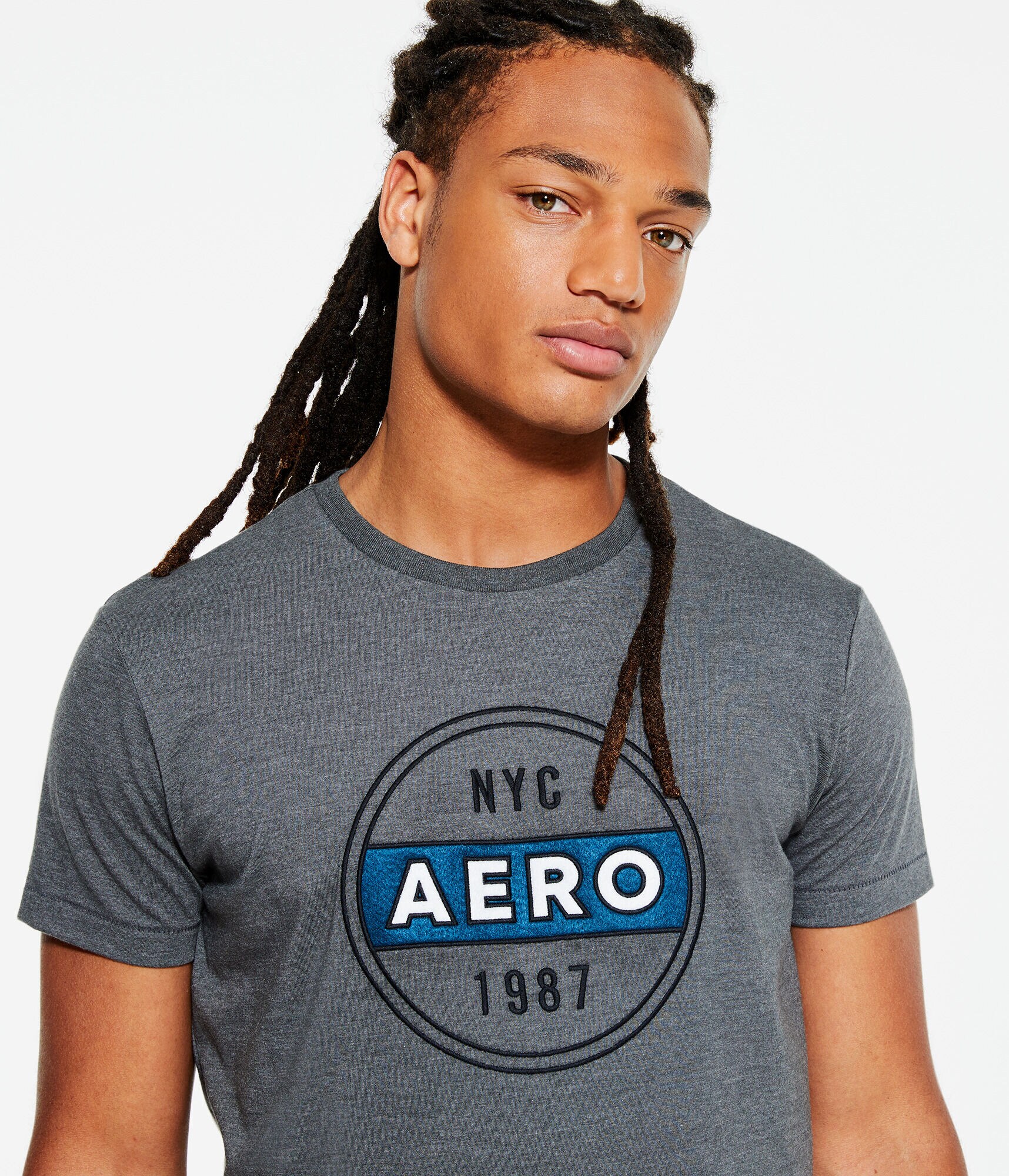 Aero Circle Appliqu&eacute; Graphic Tee