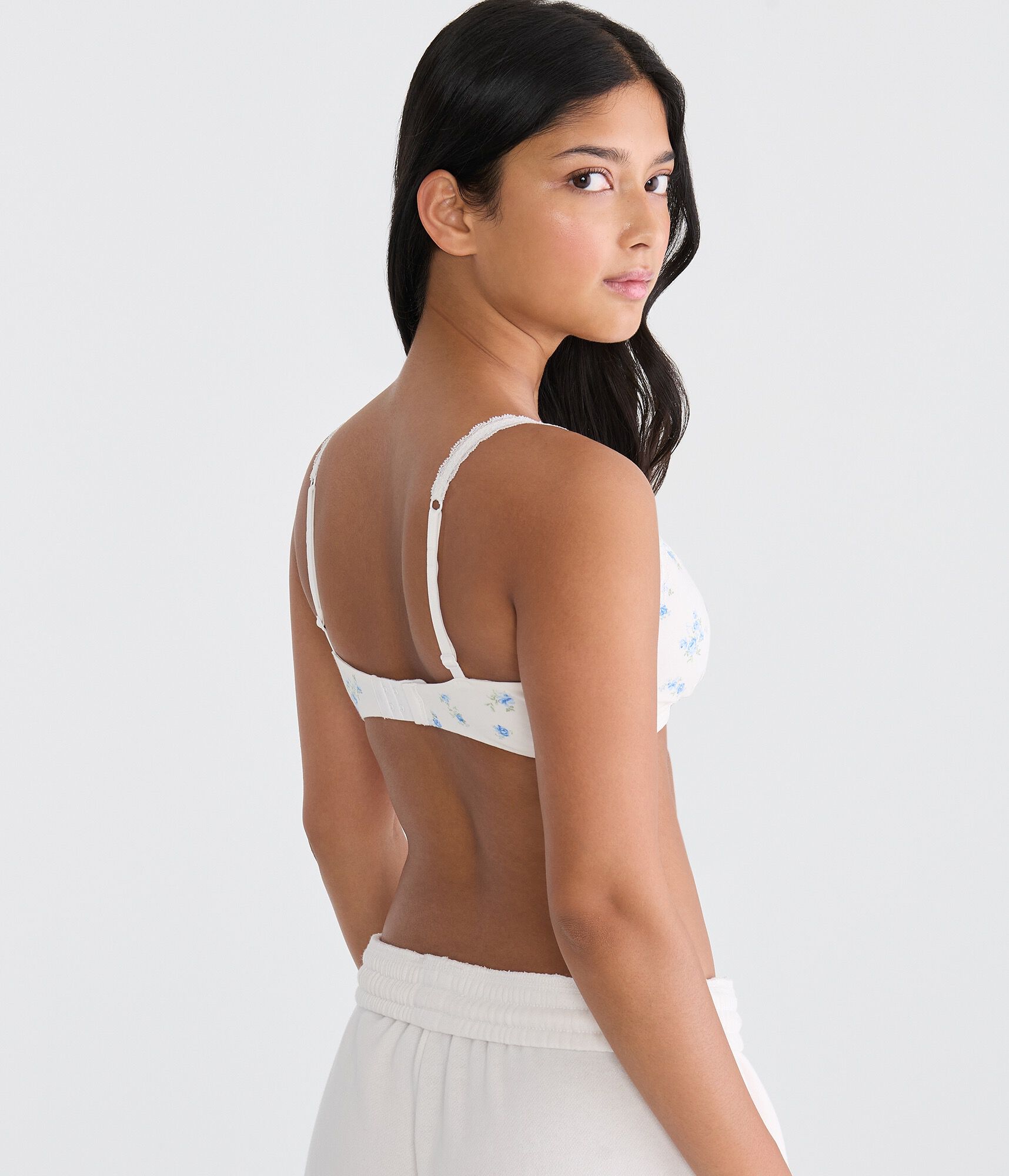Floral Lace Triangle Bra