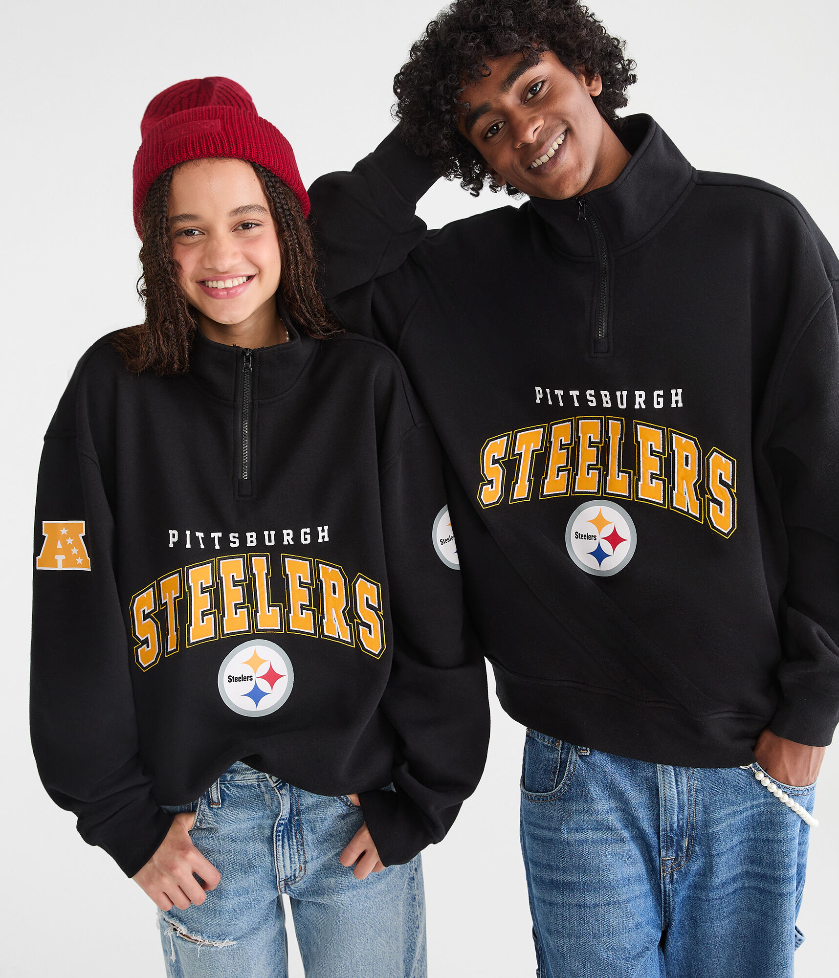 Pittsburgh Steelers Quarter-Zip Sweatshirt