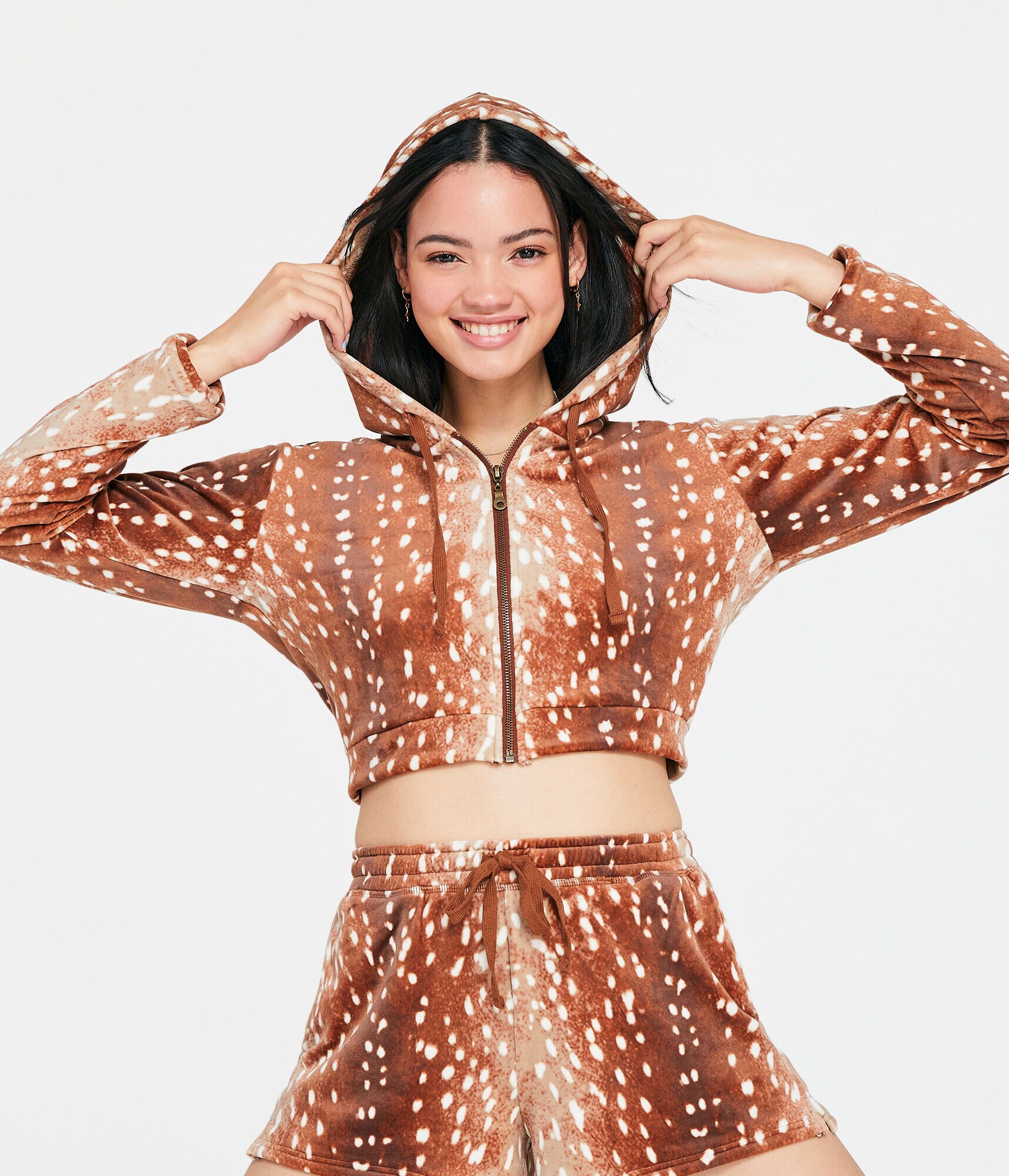 Critter Velour High-Rise Sleep Shorts