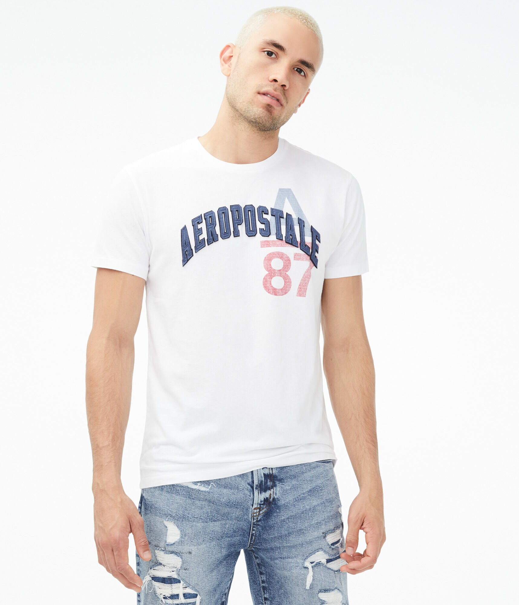 Aeropostale Arch Logo Graphic Tee