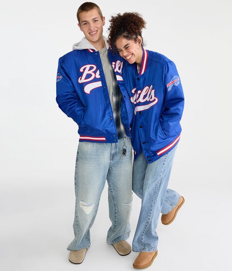 Buffalo Bills Satin Bomber Jacket Buffalo Bills Satin Bomber Jacket