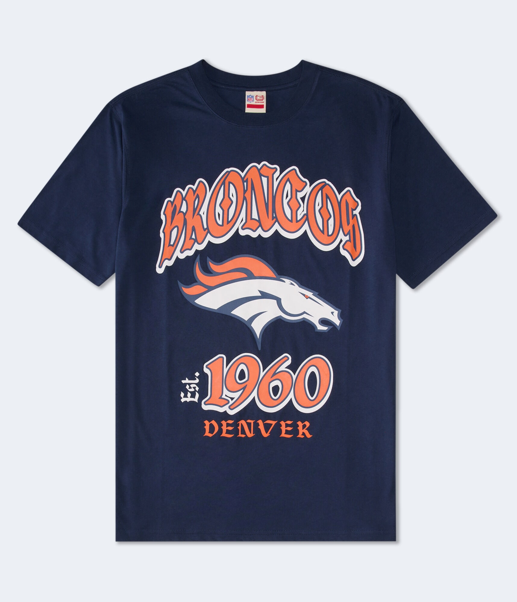 Denver Broncos Helmet Relaxed Graphic Tee