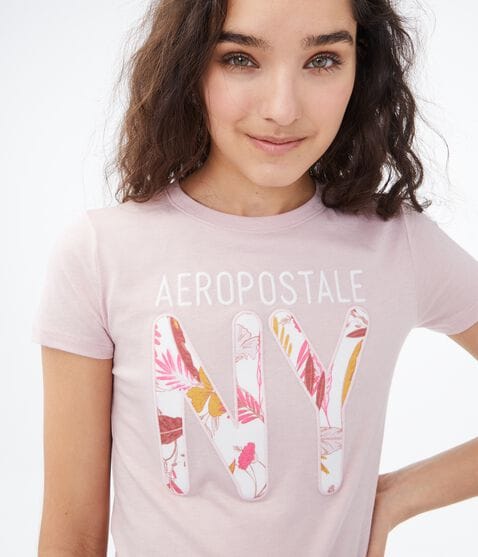 Aeropostale Floral NY Graphic Tee Aeropostale Floral NY Graphic Tee