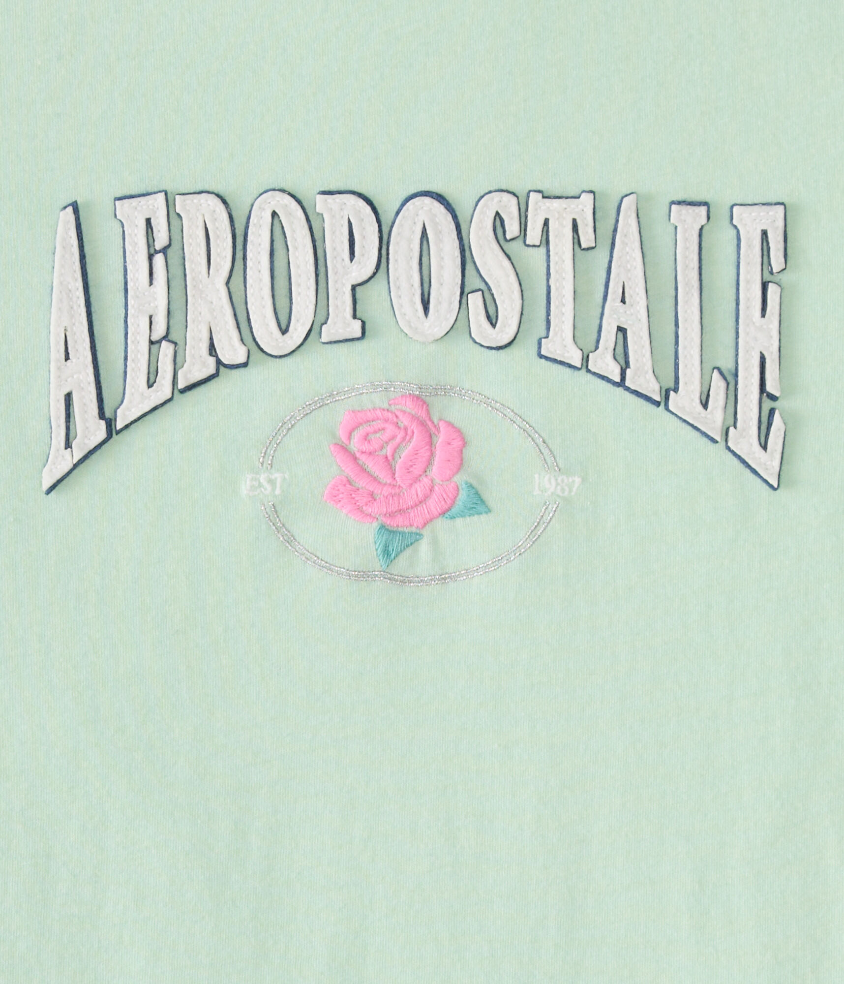Aeropostale Rose Appliqu&eacute; Graphic Tee
