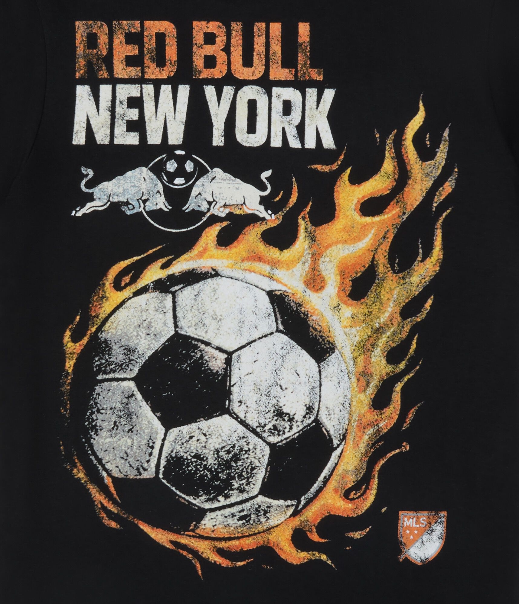 Red Bull New York Soccer Flame Relaxed Graphic Tee