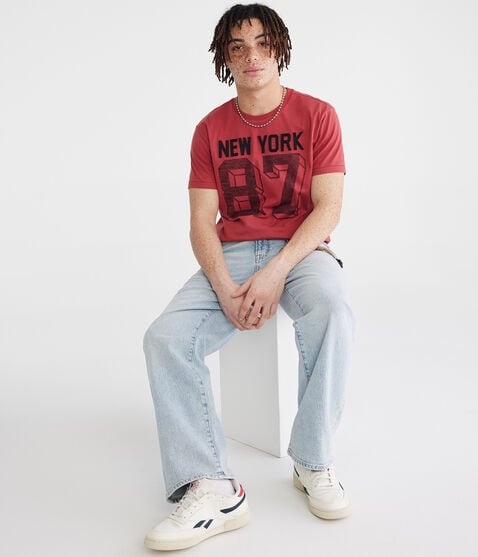 New York 87 Appliqué Graphic Tee New York 87 Appliqué Graphic Tee