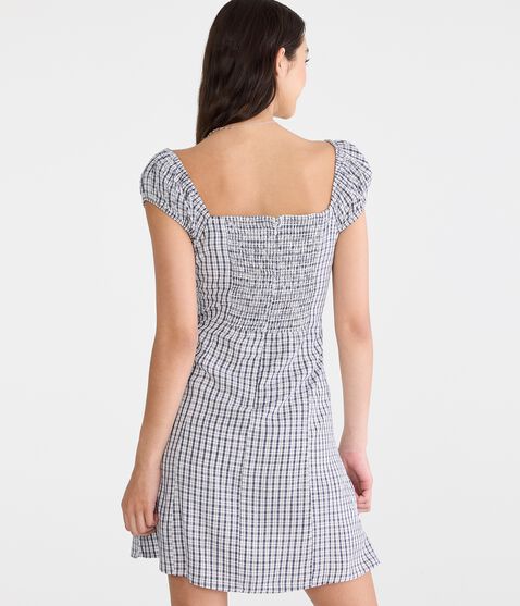 aeropostale black and white dress Aeropostale Black & White Geometric Flare Dress Large