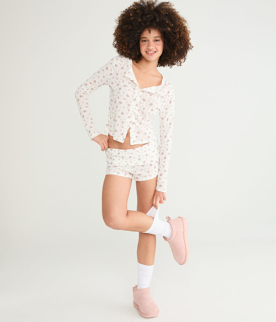 Long Sleeve Floral Sleep Cardigan