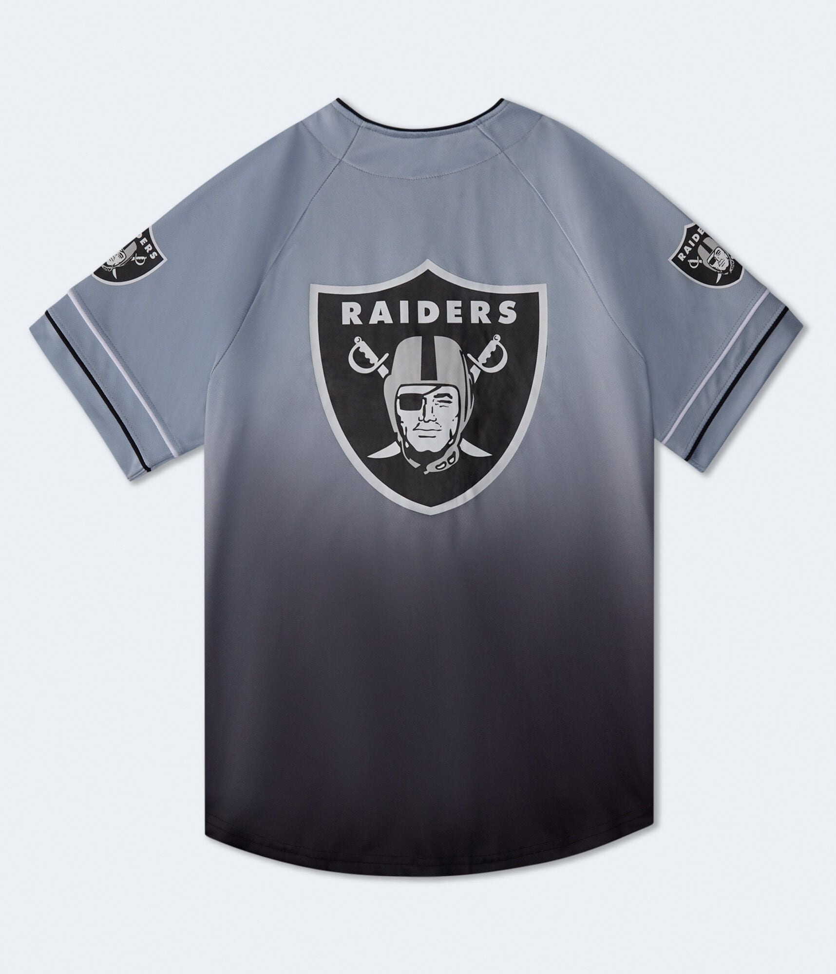 Las Vegas Raiders Ombré Baseball Top