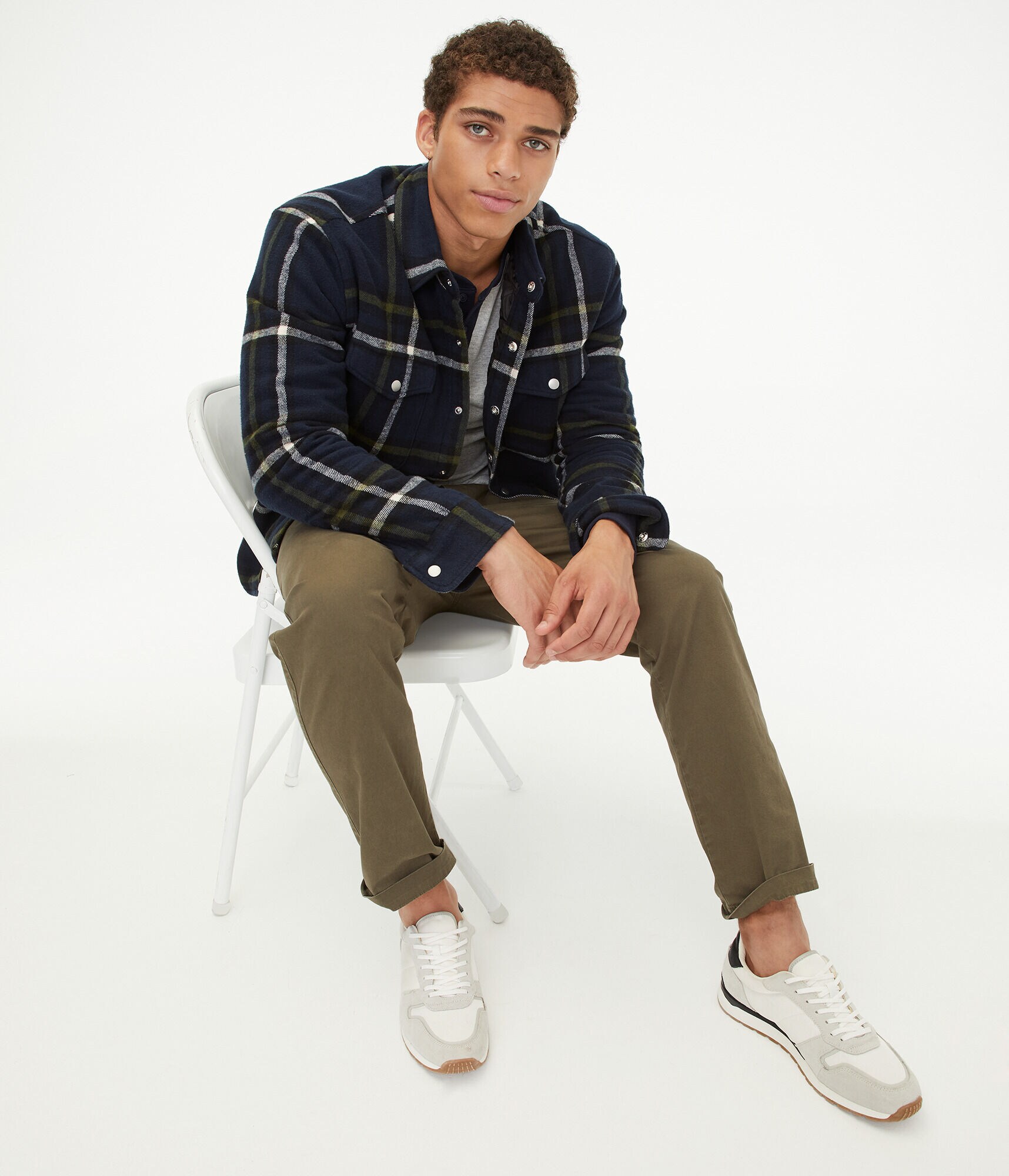 Long Sleeve Plaid Shacket