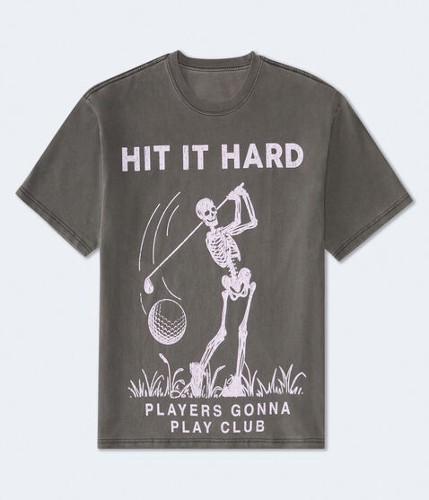 Golf Skeleton Graphic Tee Golf Skeleton Graphic Tee